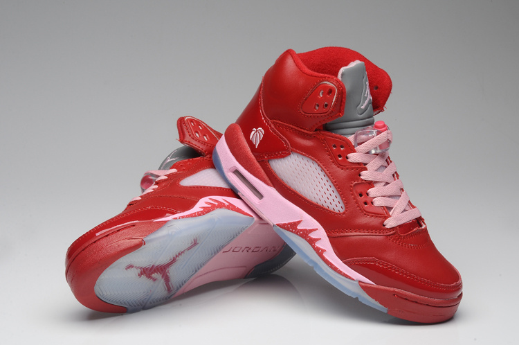 Air Jordan 5 Women Shoes Aaa Red Online